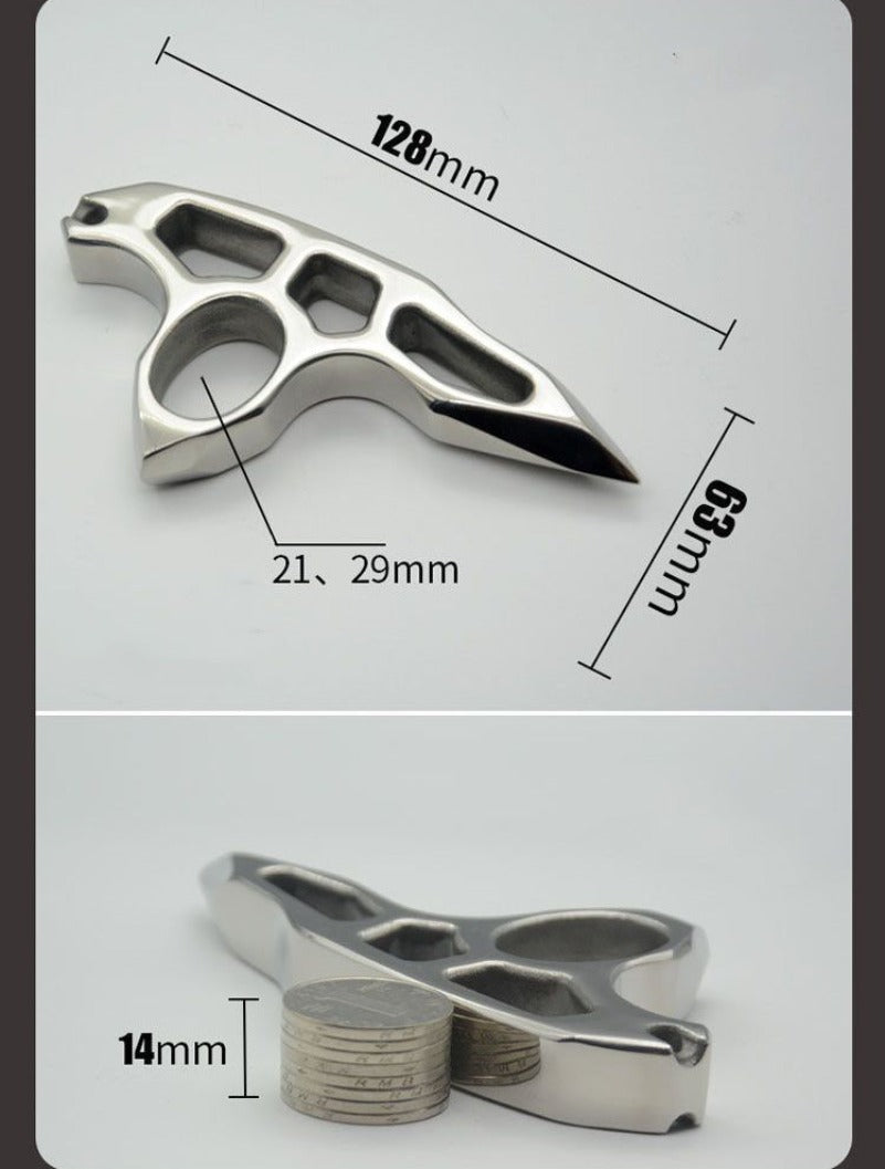 Steel Thickened Single Hole EDC Tool Optional Binding Rope