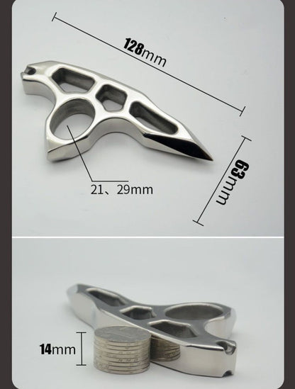 Steel Thickened Single Hole EDC Tool Optional Binding Rope