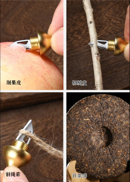 Gourd Keychain Pendant Mini Knife EDC
