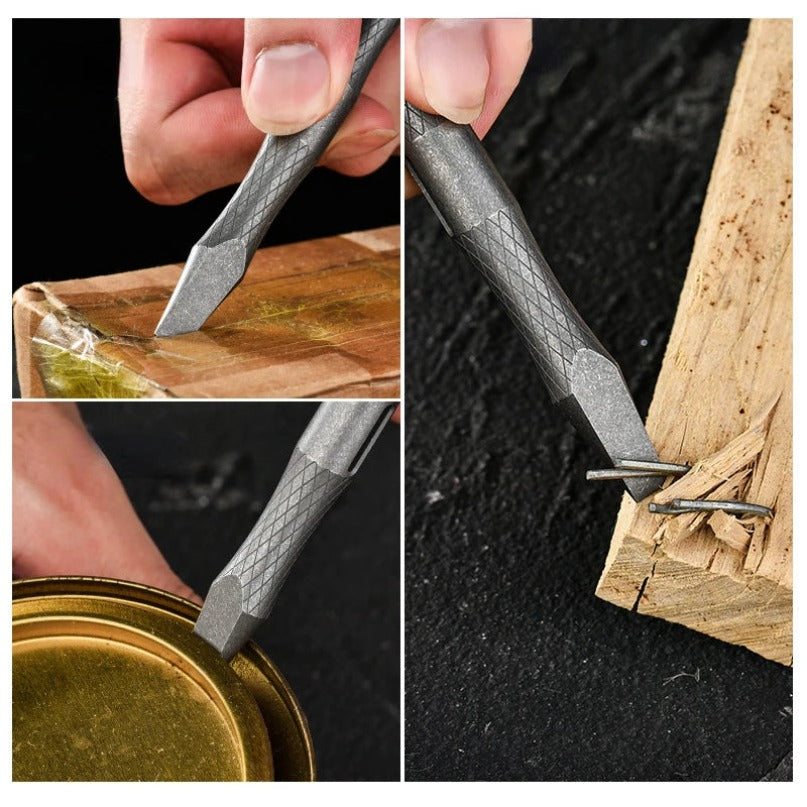 Multi-functional Outdoor Titanium Alloy Crowbar Tool Pry Bar Tool