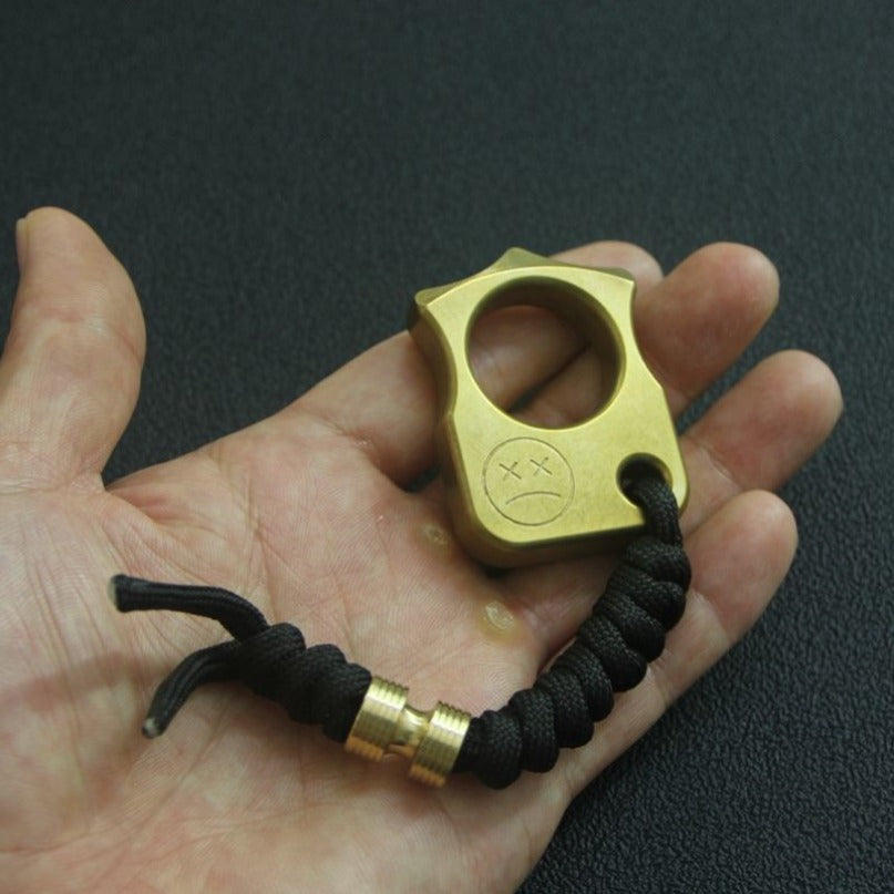 Brass Single Hole Mini EDC Backpack Outdoor Tool