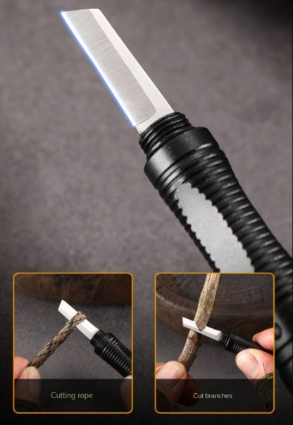 Multifunctional Pen LED Lighting Mini Knives Broken Window EDC