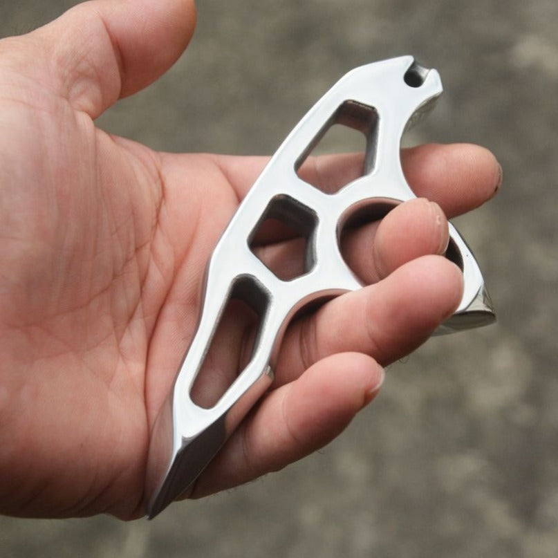 Stainless Steel Steel Thickened Single Hole EDC Tool Optional Binding Rope