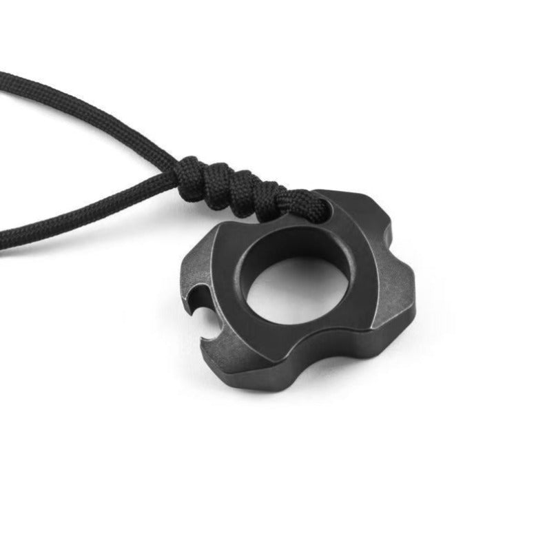 Titanium Mini Bottle Opener Portable Pendant Backpack Keychain