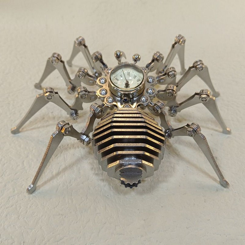 Mechanical Precision Stainless Steel Spider Clock
