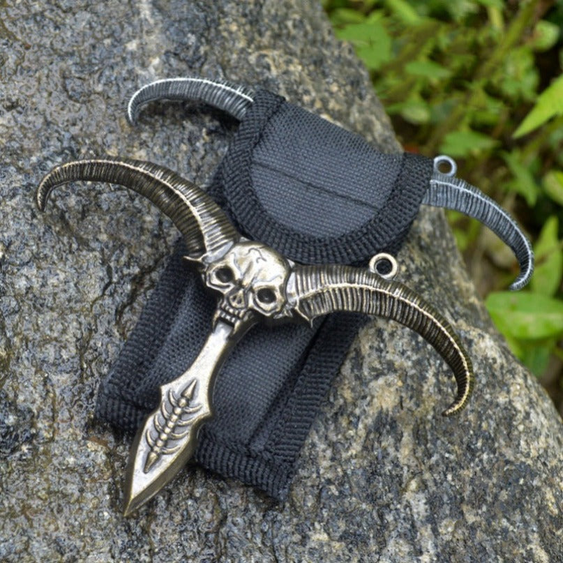 Zinc Alloy Outdoor Eagle and Sheep Shape Travel Keychain Tool