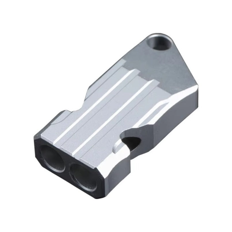 Aluminum Outdoor Alloy Dual Whistle  High Audio Wilderness for Help