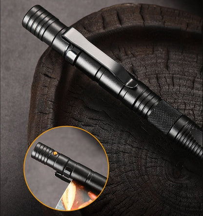 Multifunctional Pen LED Lighting Mini Knives Broken Window EDC