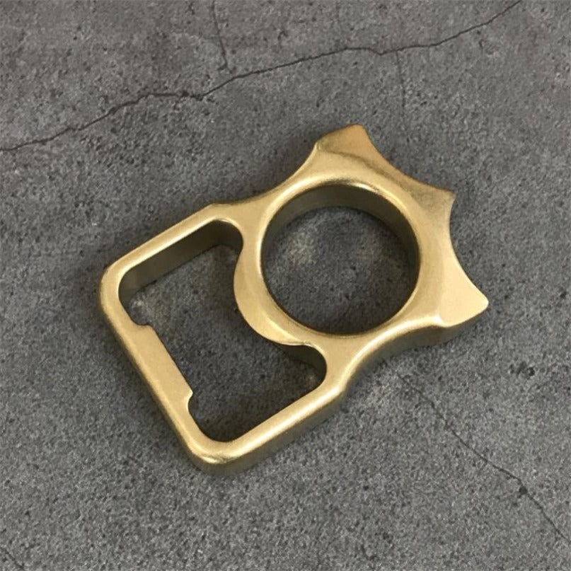 Brass Stonewashed Brass GOODEDC Bottle Opening EDC Keychain Tool