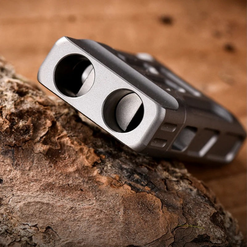 Mini High Decibel Titanium Whistle Double Barrel