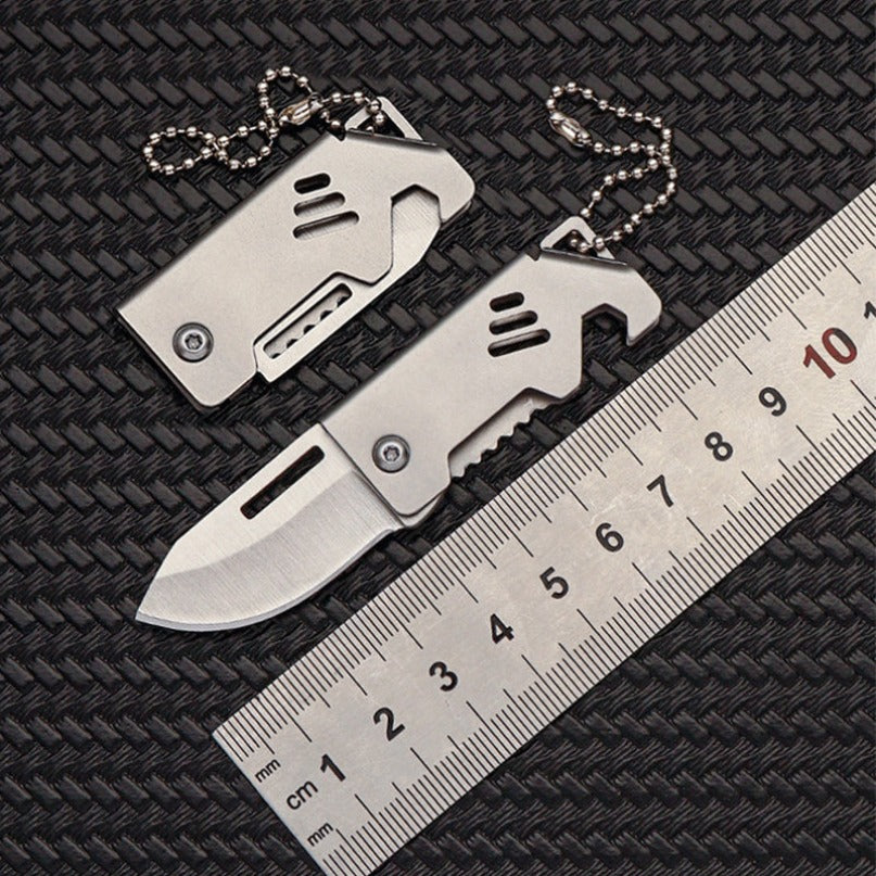 Mini Folding Knife Bottle Opener Pendant