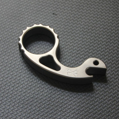 Titanium Snail Titanium Alloy Multifunctional Bottle Opener Keychain Backpack EDC Tool