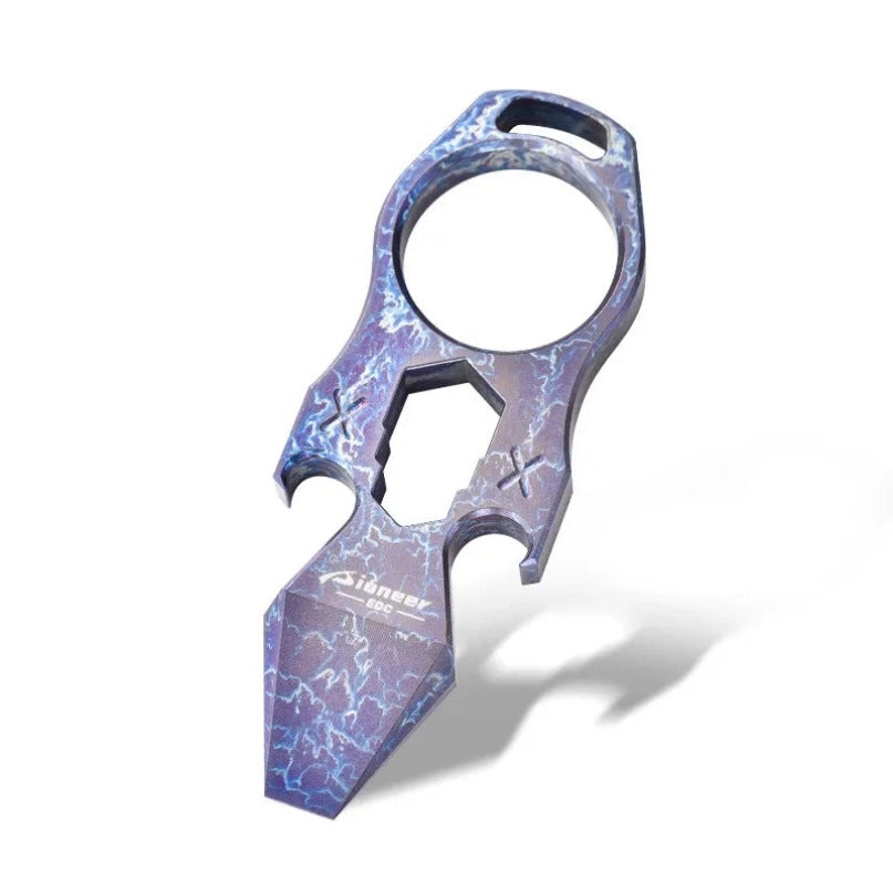 Titanium Alloy Safety Gear Crowbar Hexagonal Wrench Bottle Opener