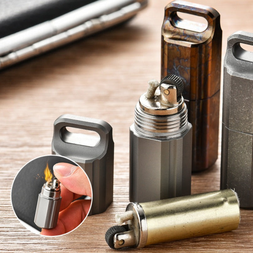 Titanium Sealed Waterproof Capsule Lighter