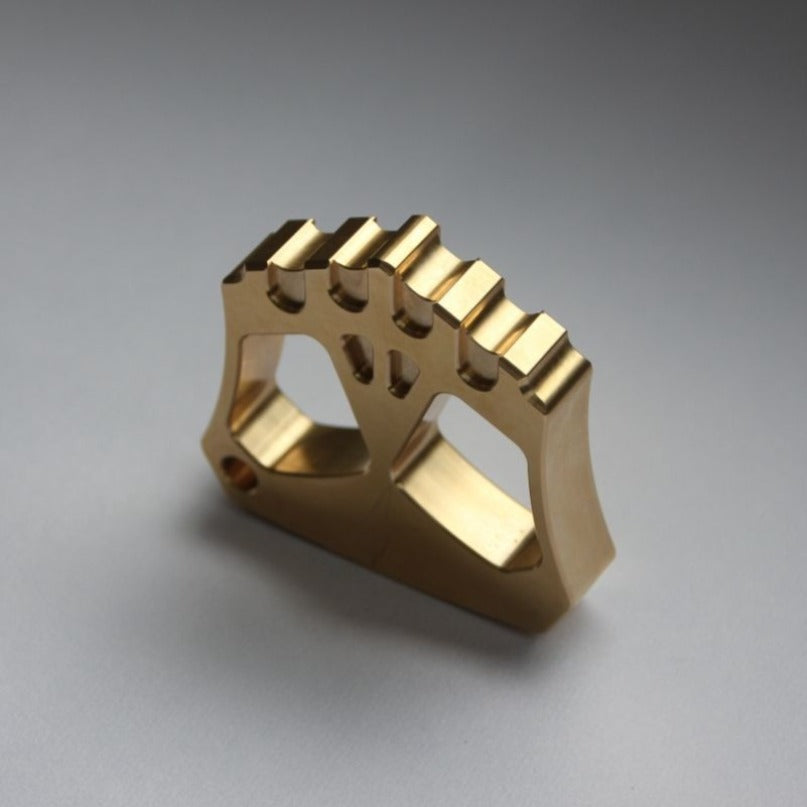 Brass Backpack Keychain Tool Creative Two Hole Brass Mini Outdoor