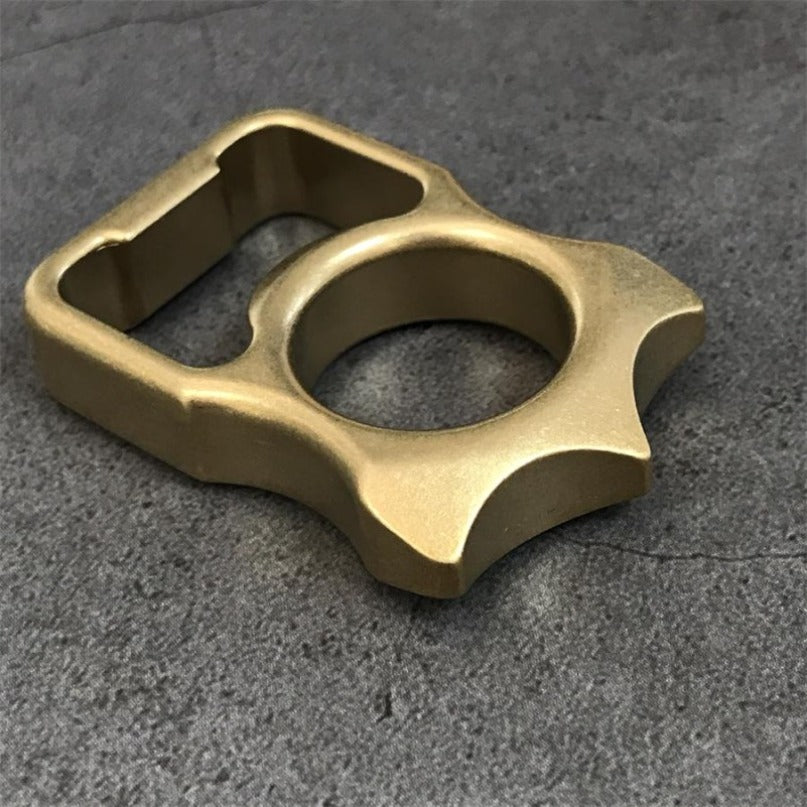 Brass Stonewashed Brass EDC Keychain Backpack Bottle Opener Tool