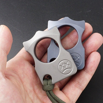 Sad Face Titanium One Finger EDC