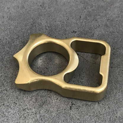 Brass Stonewashed Brass EDC Keychain Backpack Bottle Opener Tool