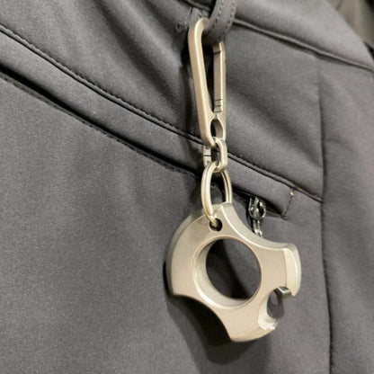 TC4 Titanium Alloy Single Finger Keychain Opener EDC