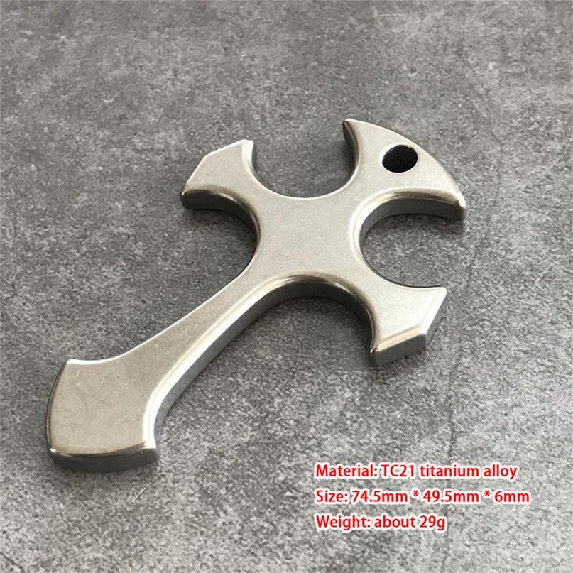 Titanium Alloy Cross Necklace Decoration