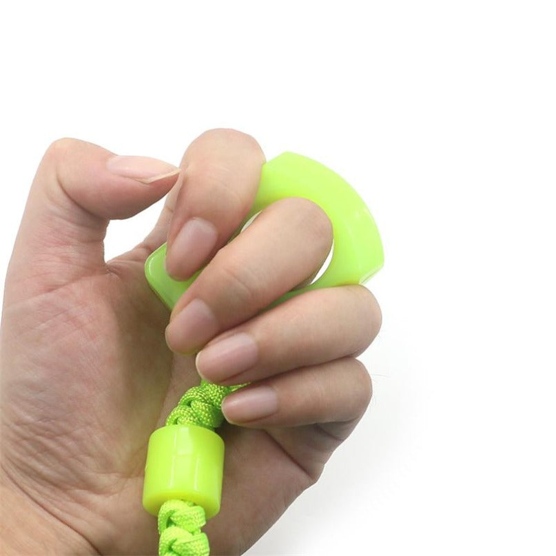 Non-Metallic Fluorescent Single Hole PA Plastic Portable EDC Outdoor Tool