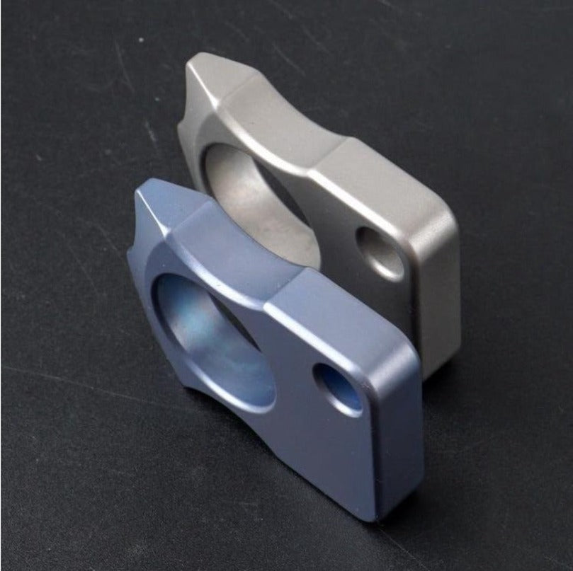 Sad Face Titanium One Finger EDC