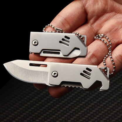 Mini Folding Knife Bottle Opener Pendant