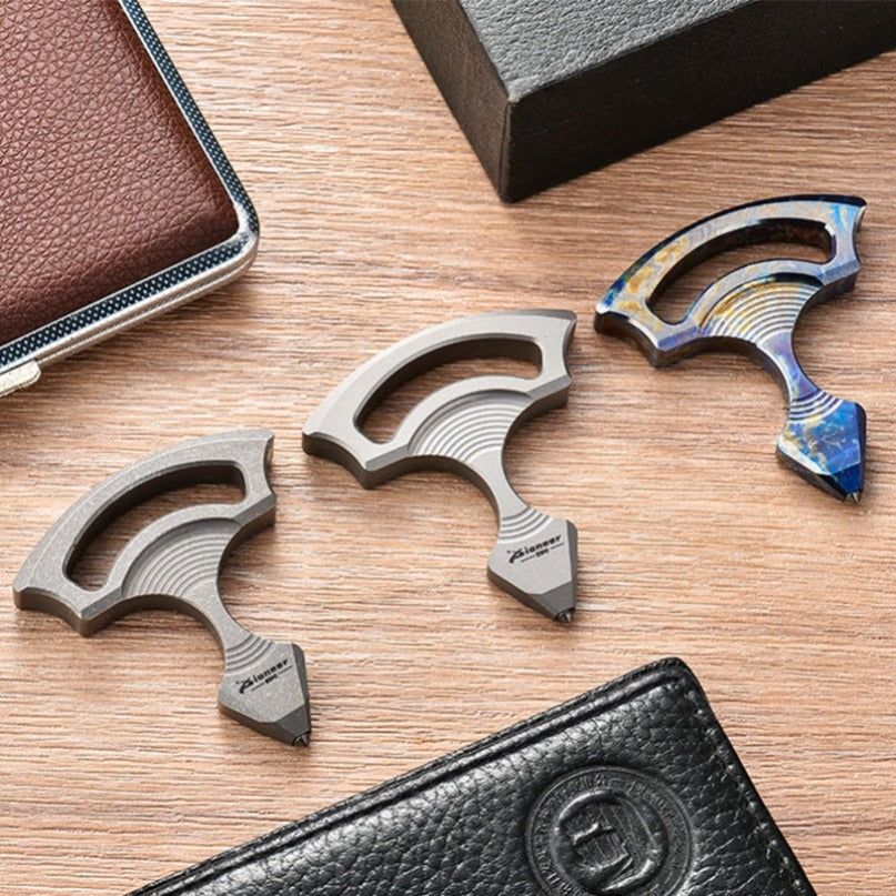 Titanium EDC Tool Pendant Titanium Alloy Tungsten Steel Outdoor Backpack