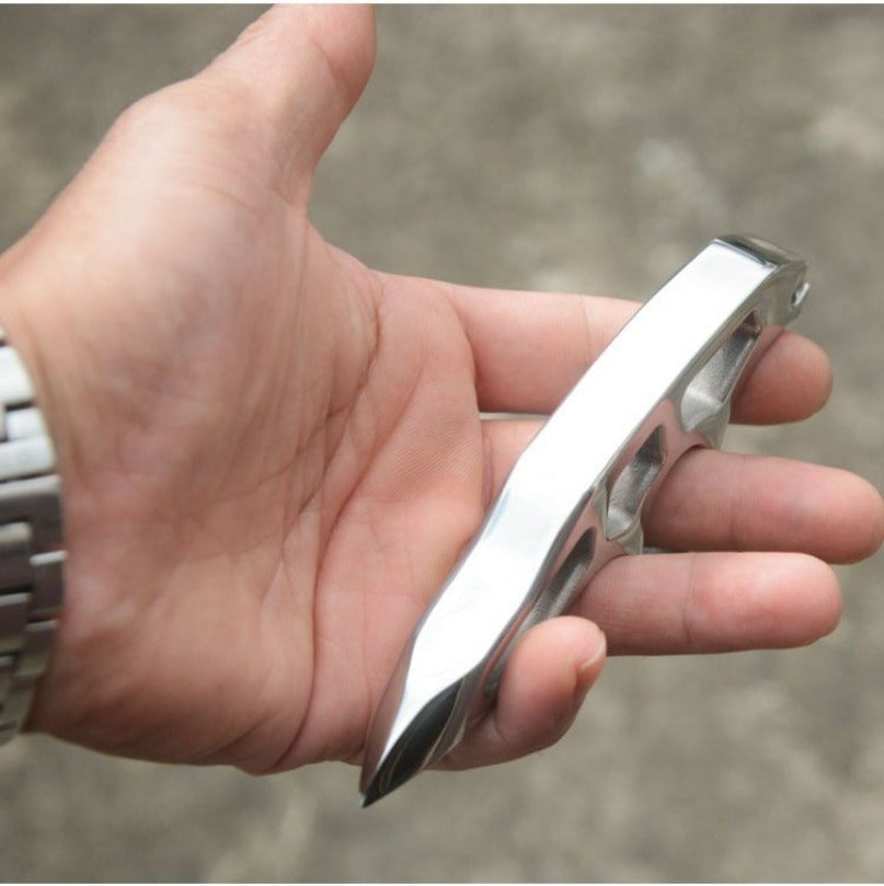 Stainless Steel Steel Thickened Single Hole EDC Tool Optional Binding Rope