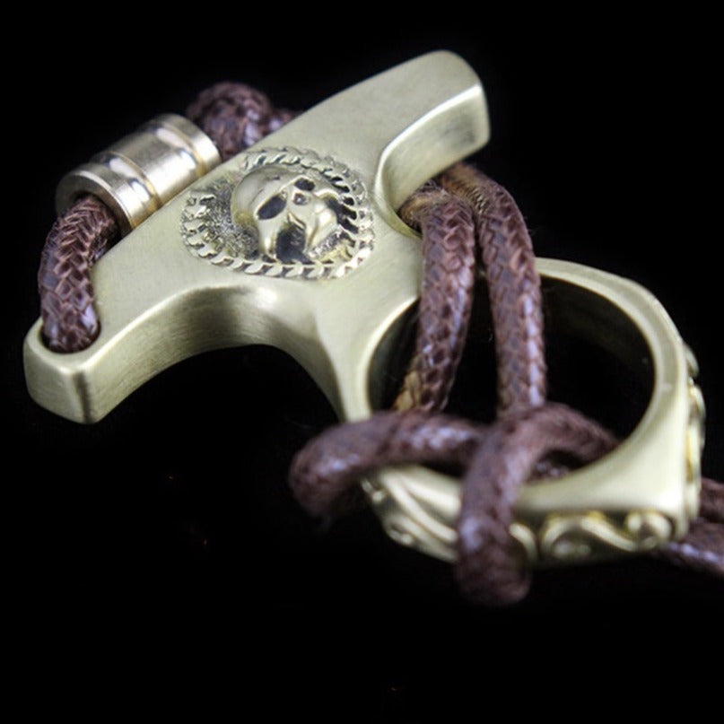 Brass Skull Vintage Brass EDC Portable Tool