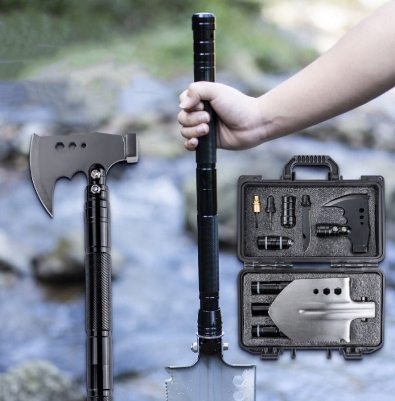 Multifunctional Outdoor Toolbox Knife Shovel Axe EDC