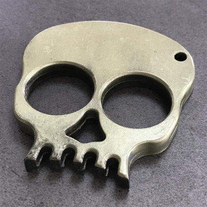 Zinc Alloy Outdoor Two Finger Skull Portable EDC Decoration Tool