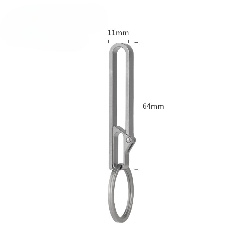 Titanium Belt Keychain Lightweight Sports Key Holder