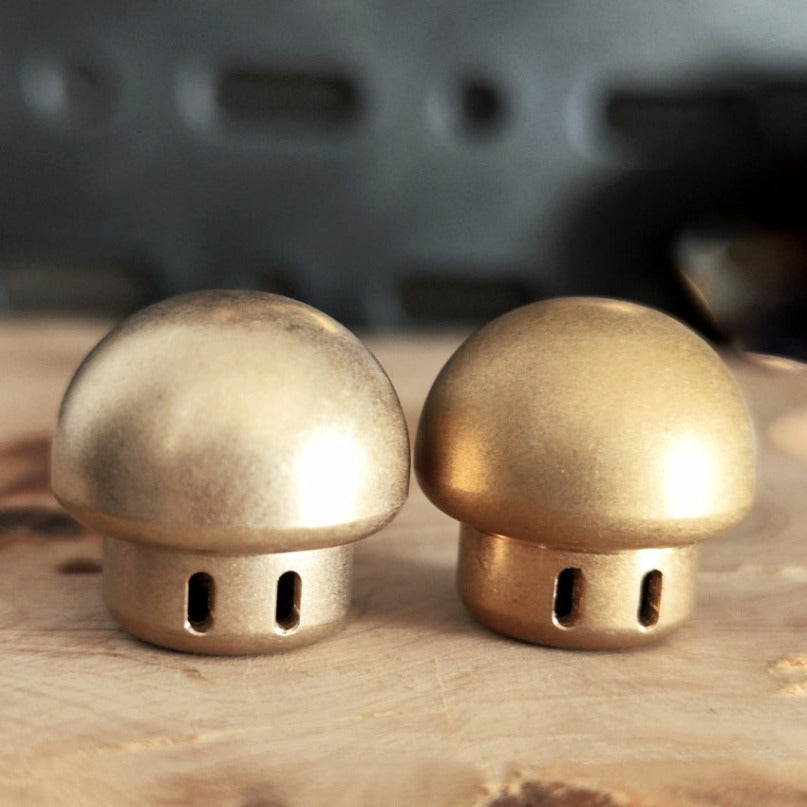 Mushroom Brass Umbrella Rope Knife Pendant