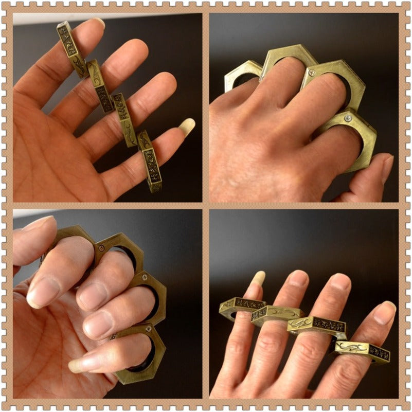 Hexagon Ring Folding Magic Outdoor EDC Tools