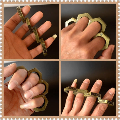 Hexagon Ring Folding Magic Outdoor EDC Tools