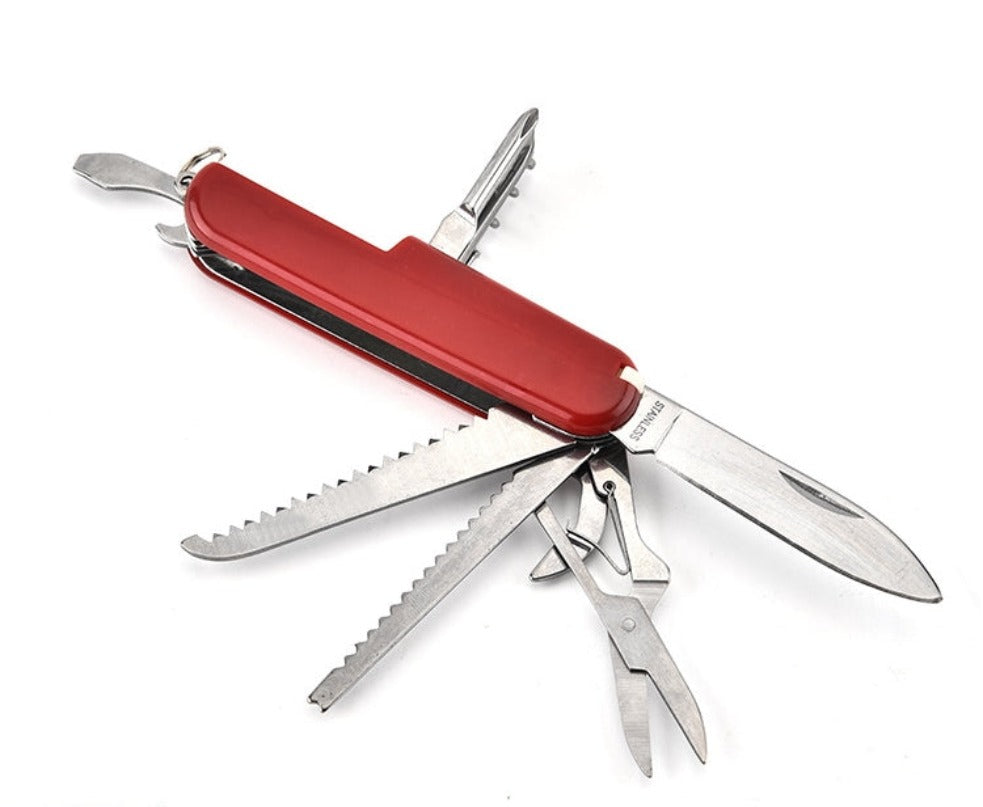 Multifunctional Folding Knife Bottle Opener Scissors Saw EDC
