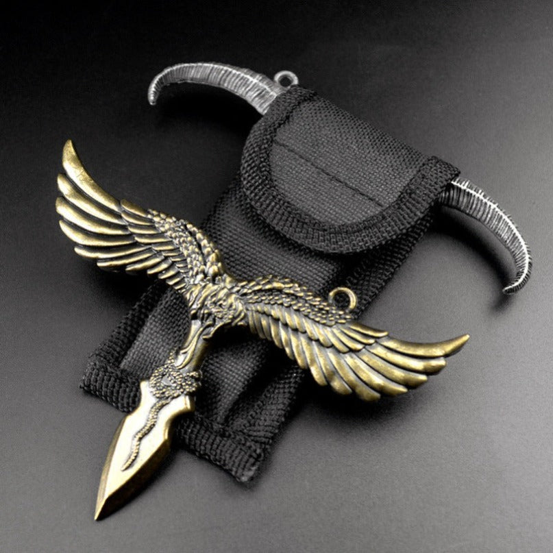 Zinc Alloy Outdoor Eagle and Sheep Shape Travel Keychain Tool