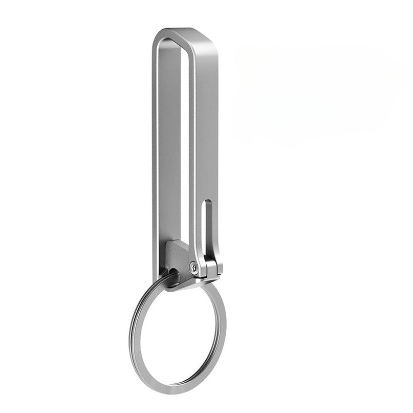 Titanium Portable Titanium Anti Loss Keychain Belt Clip Durable Outdoor Hook