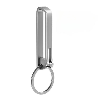 Titanium Portable Titanium Anti Loss Keychain Belt Clip Durable Outdoor Hook
