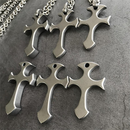 Titanium Alloy Cross Necklace Decoration