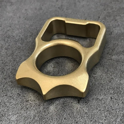 Brass Stonewashed Brass EDC Keychain Backpack Bottle Opener Tool