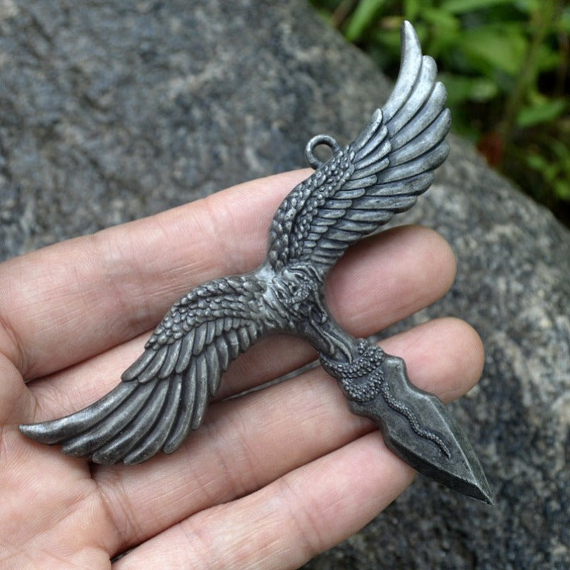 Zinc Alloy Outdoor Eagle and Sheep Shape Travel Keychain Tool