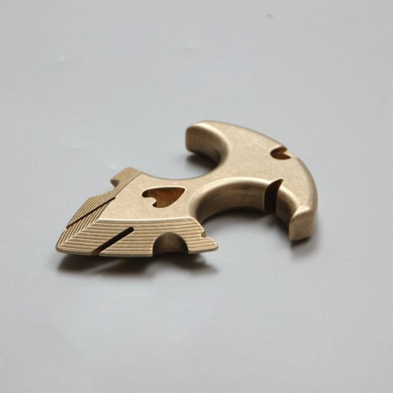 Portable Outdoor Brass Decoration EDC Keychain Backpack Pendant Tool