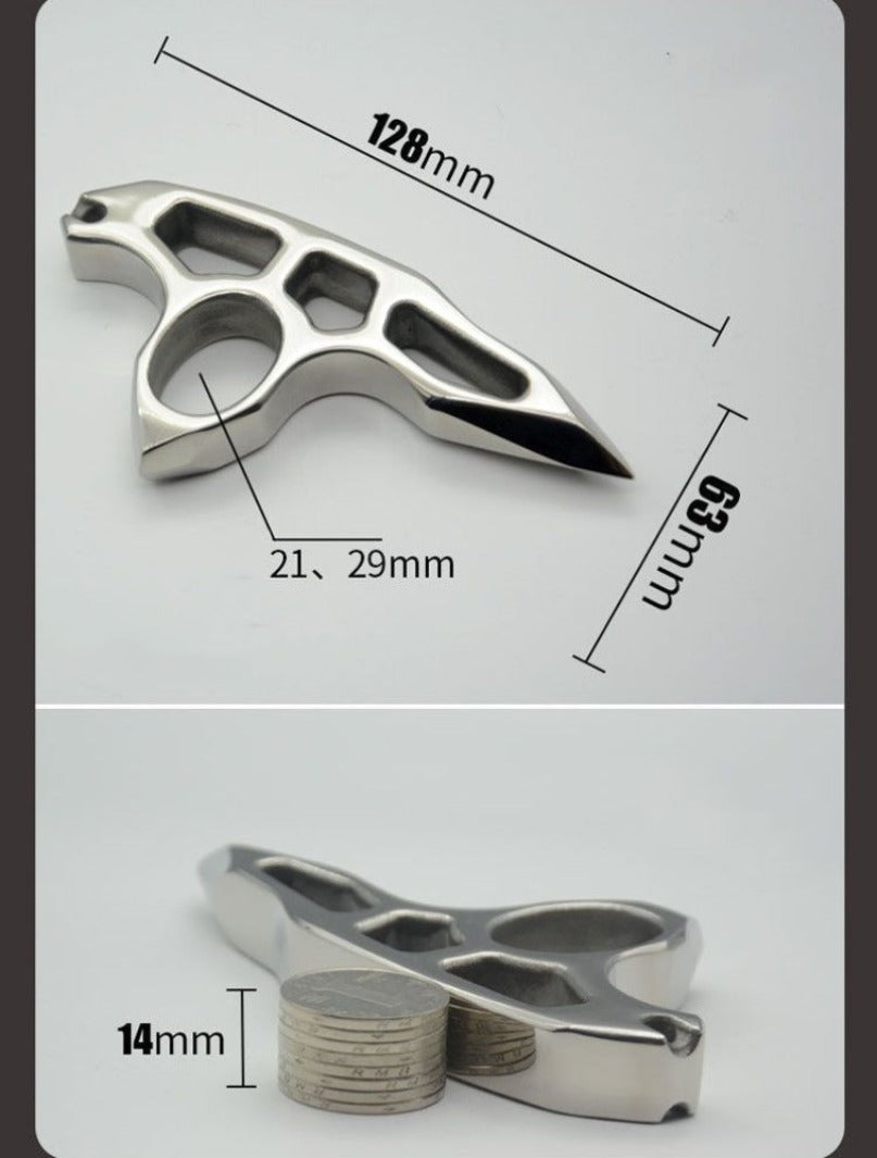 Stainless Steel Steel Thickened Single Hole EDC Tool Optional Binding Rope