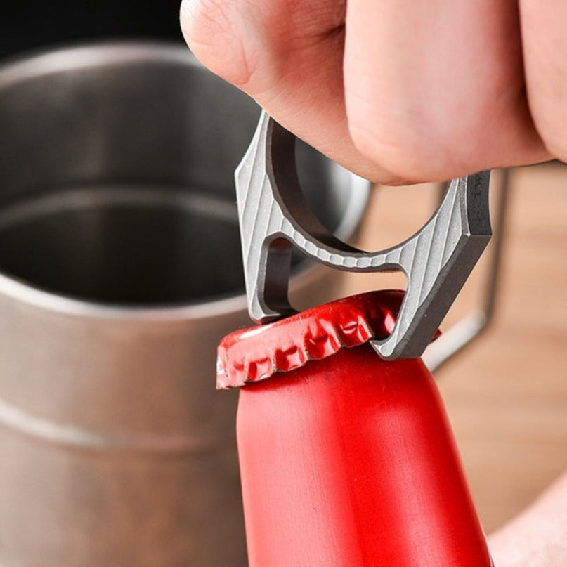Titanium Mini Multifunctional Bottle Opener EDC Tool Keychain