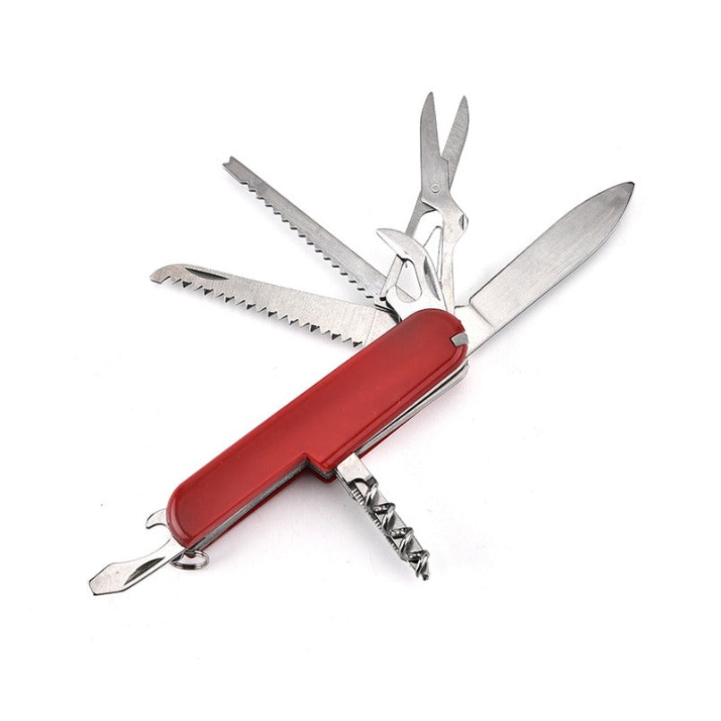 Multifunctional Folding Knife Bottle Opener Scissors Saw EDC