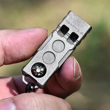 Two-for-one Survival Whistle Compass Wilderness Adventure EDC