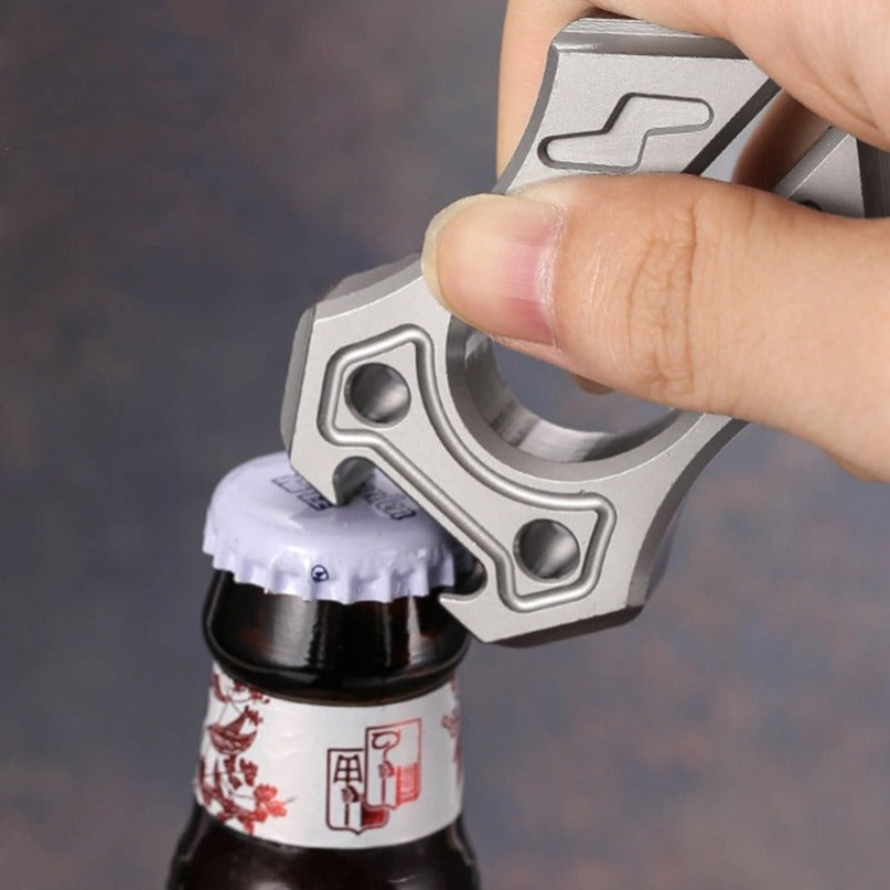 Titanium Lightning Shape Bottle Opener EDC Tool