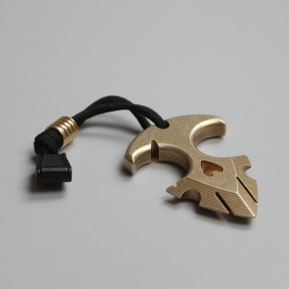 Brass Portable Outdoor Brass Decoration EDC Keychain Backpack Pendant Tool
